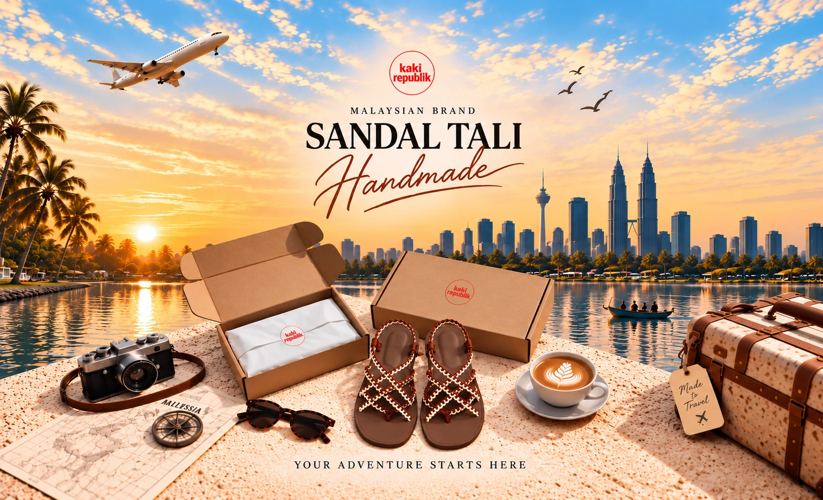 Kakirepublik Malaysian handmade sandal travel collection